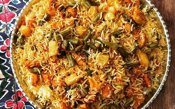 استامبولی پلو با گوشت